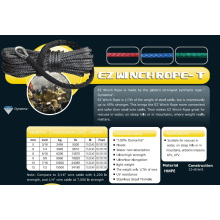 1/2 &quot;X 100 &#39;Ez Winch Rope-T für Wasserrettung / ATV &amp; UTV / Climb / Airborne